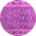 thumbnail image 1 of Ahgly Company Indoor Round Southwestern Purple Country Area Rugs, 5' Round, 1 of 4