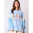 thumbnail image 5 of Sudadera con capucha de soldado navideño con purpurina, camiseta vintage Harajuku, ropa de calle de manga larga, ropa de mujer, top navideño 2024, otoño e invierno, 5 of 5