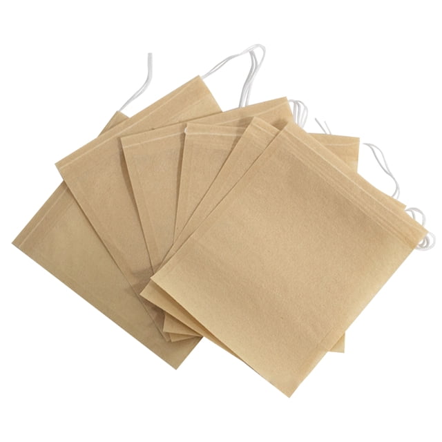 Cateissary Filtro de bolsa de té de malla única de 100 piezas, bolsa de especias, tetera, botellas de bebida, colador, bolsita de té recargable, soporte Type3 NO3 Cateissary HA009833-03