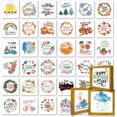 thumbnail image 1 of 3 marcos de fotos de madera con letreros decorativos para el hogar con 36 diseños intercambiables, tarjetas de papel para festivales, 7 x 7 pulgadas, corona de San Patricio para primavera, verano,, 1 of 8