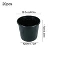 thumbnail image 3 of Plant Nursery Pots, Plastic Seed Starter Pot with Drainage Holes, Plastic Plant Pots for Planting, Cuttings, Transplanting, Home Garden (20Pc), 3 of 7