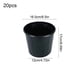 thumbnail image 3 of Macetas negras de plástico en pack de 20 con orificios de drenaje - macetas reutilizables para interiores y exteriores para el inicio de suculentas, cactus, hierbas y semillas, 3 of 7