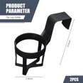 thumbnail image 2 of 2Pack Portable Hanging Cup Holder,Car Stable Spill-Proof Cup Holder,Movable Vehicle Cup Holder,Black Hollow Design,Universal Automotive Storage Accessories,for Window Treadmill Truck, 2 of 6
