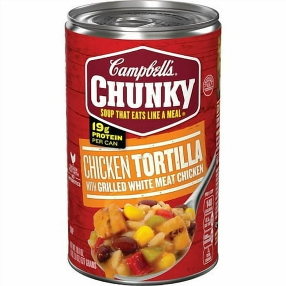 Campbell's Chunky Soup Chicken Tortilla 18.6 oz (Pack of 14)