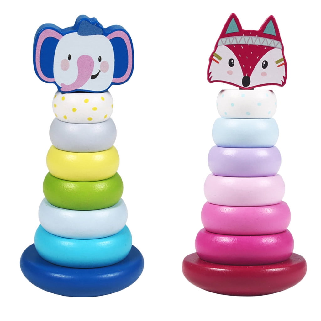 stacking rings toy wooden