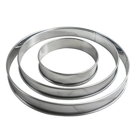 

Mold Baking Rings Cake Pastry Ring Molds Mousse Round Metal Stainless Steel Muffin Cooking Set Cutter