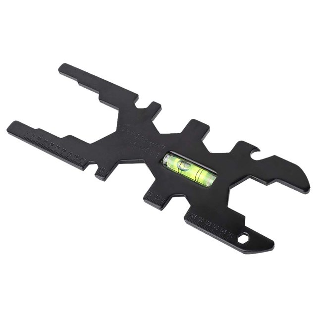 Telituny Llave Negra multifunción multifunción Llave de baño Herramienta Grifo tubería de Agua Negro hogar