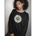 thumbnail image 2 of Daisy Flower With A Heart Sweatshirt Women -GoatDeals Designs, Female XX-Large, 2 of 4
