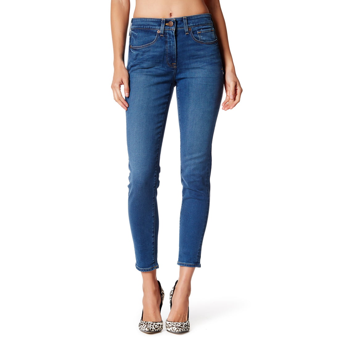 SPANX 5-Pocket Ankle Skinny Jean Shaping Pants 50001R, Addison Blue ...