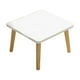 thumbnail image 2 of Mesa cuadrada de madera para sala de estar, mesa cuadrada de madera, mesa de balcón, mesa de té pequeña, mesa de centro concisa para dormitorio, mini mesa baja de pie, muebles Anthropologie, decoració, 2 of 6