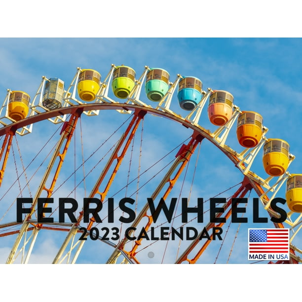 Ferris Wheel Calendar 2023 Monthly Wall Hanging Calendars Observation