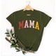 thumbnail image 2 of Camiseta Penkiiy Mama Mujer Carta de Mama Impreso Camiseta Día de la Madre Manga Corta Tops L Verde, 2 of 5