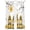 White, variant on Yellow Bees Gnomes Sheer Curtains 96 Inch Length 2 Panels Set Window Treatments, Spring Floral Branches Pastoral Rod Pocket Semi Curtains for Living Room/Bedroom/Kitchen Décor, 104"W x 96"L