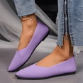 thumbnail image 2 of YLYL Women Knit Ballet Flats Non Slip Pointed Toe Comfortable Softable Casual Dressy Work Flats Shoes, 2 of 8