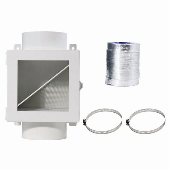 Metal Dryer Duct Lint Trap Indoor Dryer Vent Kit Lint Trap Dryer Lint Catcher for Electric Clothes Dryer