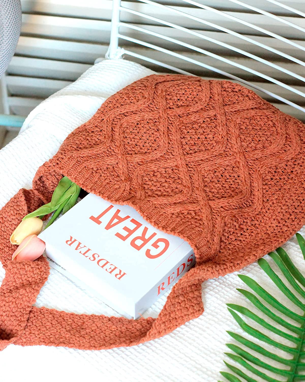 CoCopeaunts Women's Shoulder Handbags Crochet Bags Shoulder Shopping Bag tote bag aesthetic canvas tote cute tote bags