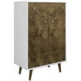 thumbnail image 1 of Manhattan Comfort Armoire de Rangement de Liberté en Blanc et Brun Rustique, 1 of 8