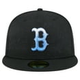 thumbnail image 2 of Men's New Era Black Boston Red Sox Tonal Koi 59FIFTY Fitted Hat, 2 of 6