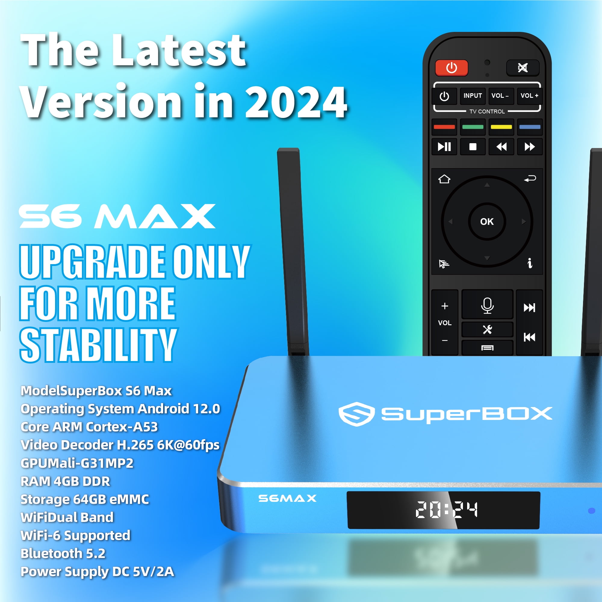 Superbox S6 MAX 2024 Fully Loaded, Super Box S6MAX with