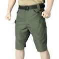 thumbnail image 5 of Vibrex Men's Cargo Shorts, Men's Solid Color Workwear Shorts Outdoor Sports Multi Pocket Five Quarter Pants,Relaxed Fit Cargo Shorts Men Green_4XL, 5 of 5