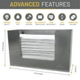 thumbnail image 2 of Stainless Steel Paper Towel Dispenser by Oasis Creations, Holds 250 Paper Towels, Wall Mounted, Countertop Paper Towel Dispenser, Universal Paper Towel Holder, 2 of 6