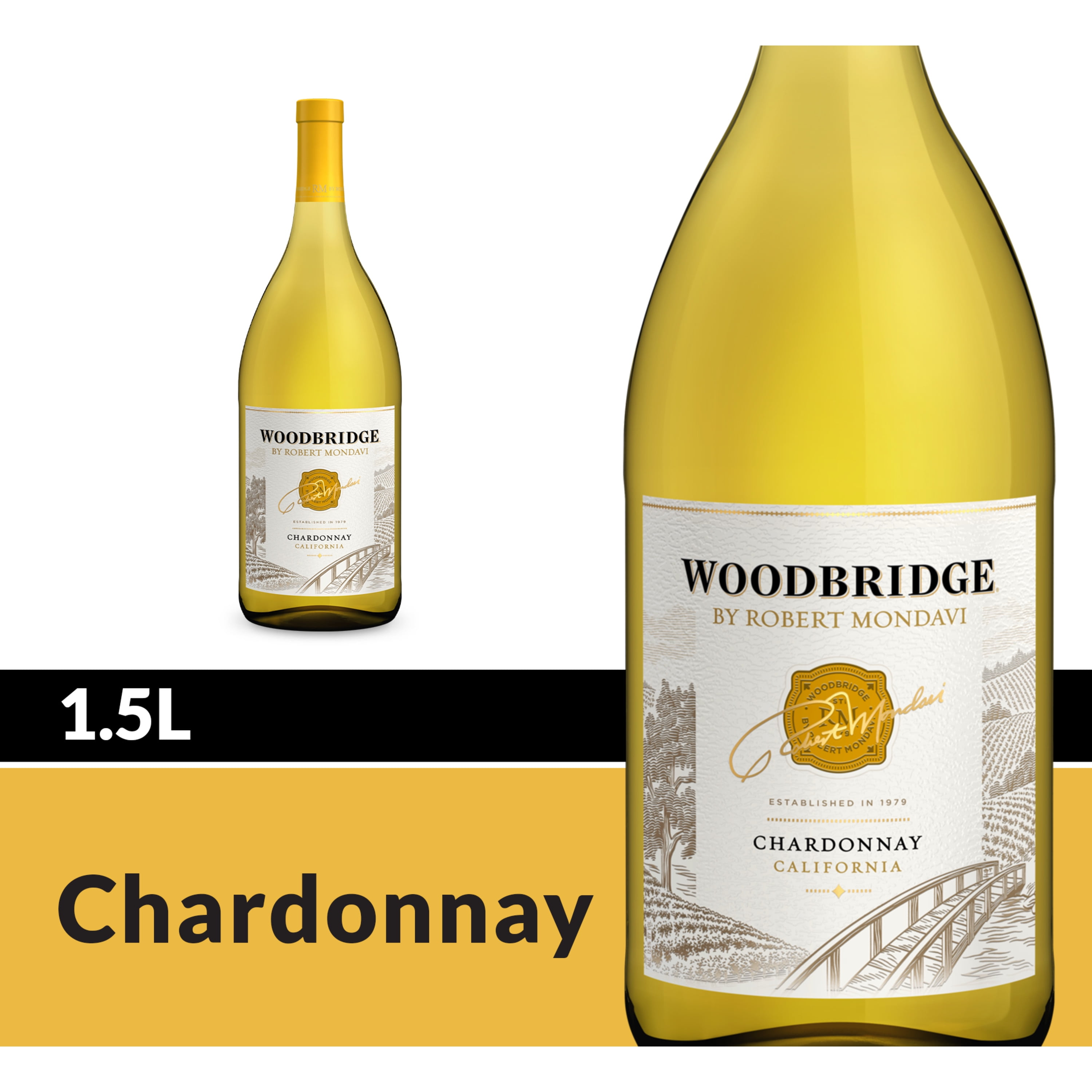 Woodbridge By Robert Mondavi Chardonnay White Wine 1 5 L Bottle 