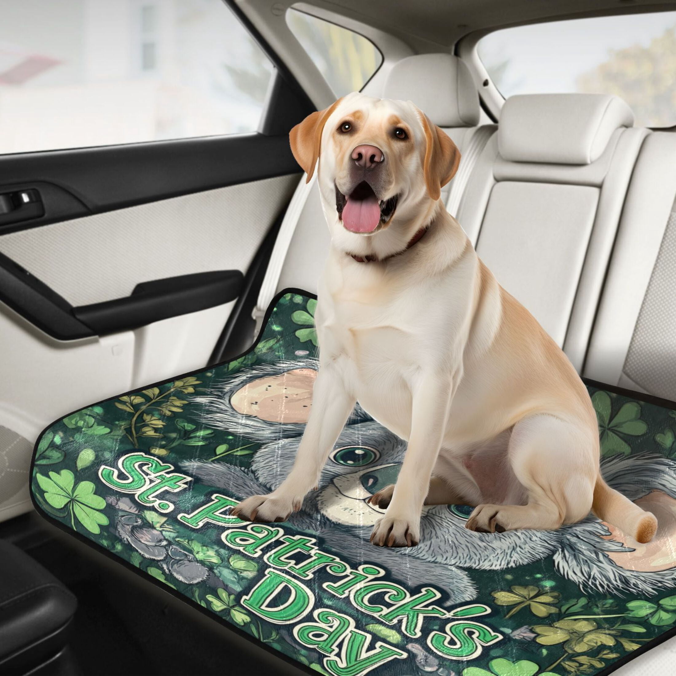 Qxltty Stpatricks Day Cute Koala Cat litter Pads Pet Set of 3 Diaper Mats Center Anti-leakage Layer Absorbent Soft and Comfortable