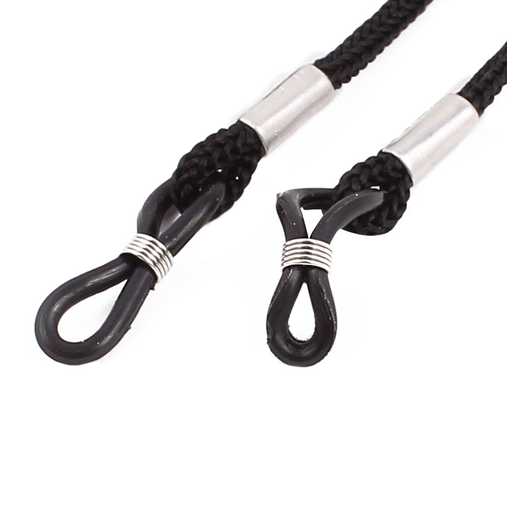 Unique Bargains Glasses Sunglasses Neck Adjustable Lanyard Holder Strap String Black 5pcs