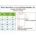 thumbnail image 7 of Men's Oversized Heavyweight Cotton Crew Neck Short Sleeve Tshirts Loose Fit Tops (S-3XL), 7 of 7