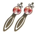 thumbnail image 2 of Petal flowers Vintage Copper Crown-Shaped Bookmarks: Stainless Steel Book Accessories and Bookmarks for Readers and Book Lovers - Set of 2, 2 of 5