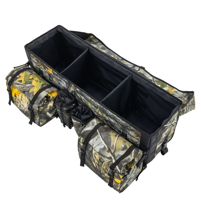 Camouflage ATV Rear Rack Gear Bag - Bungee Tie-Down Camouflage ATV Rear Rack Gear Bag - Bungee Tie-Down