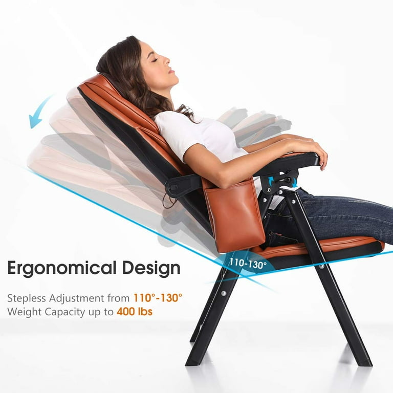 Portable Folding Massage Chair-Shiatsu Neck and Back Massager with Heat,  Adj