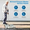 thumbnail image 5 of Kadyn 4000PSI Pressure Washer Surface Cleaner Stainless Steel with Casters, 5 of 9