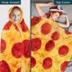 thumbnail image 4 of 71 Pizza Blanket Gift for Adult Kids, Food Blanket Realistic Pepperoni Cheese Pizza Soft Fleece Blanket, Double Sided Pizza Wrap Throw Cool Gag Gift f, 4 of 5