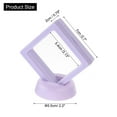 thumbnail image 2 of Uxcell 12 Pcs 3D Floating Display Case, 2.76 x 2.76 x 0.8 Inch Display Holder Stand, Jewelry Storage Box, Grass Purple, 2 of 6