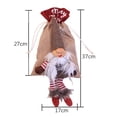 thumbnail image 2 of Bolsas de regalo de Navidad, muñeco sin rostro, bolsa de lino con cordón para dulces, adornos navideños para fiesta en casa, Navidad de Año Nuevo, 2 of 8