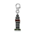 thumbnail image 2 of Sterling Silver RH Enameled Leaning Tower of Pisa Charm Pendant, 2 of 5