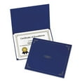 thumbnail image 3 of (4 pack) Oxford Linen-finish Certificate Holders, 8 x 11, Blue, 5 pack, 3 of 9