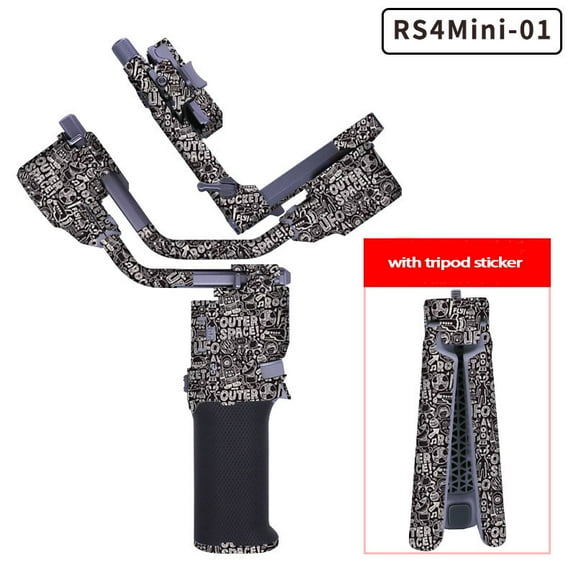 Decorative Sticker Kit for DJI RS 4 Mini,Waterproof Skin Sticker Decal for DJI RS 4 Mini Gimbal Cell Phone Stabilizer,Anti-Scratch Protective Film