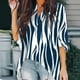 thumbnail image 2 of Blusas de gasa con cuello en V para mujer, blusas sueltas informales de verano de manga corta con alas de murciélago Fridja  zx3226, 2 of 8