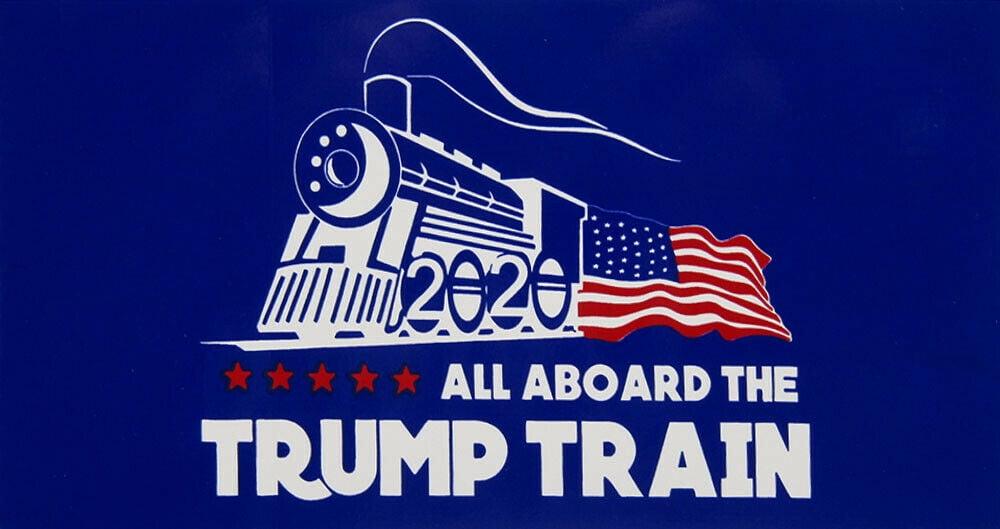 Trump Train 2020 Cool Funny USA Vinyl Sticker Decal 