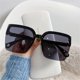 thumbnail image 2 of Gradient Cat Eye Sunglasses for Women and Men - Oversized Semi Rimless Glasses with Hollow Out Earpiece and UV400 Protection, 2 of 4