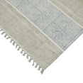 thumbnail image 3 of 5' x 7' Blue Oriental Flatweave Handmade Distressed Area Rug With Fringe, 3 of 4
