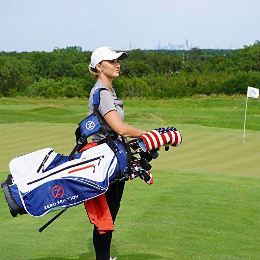 Zero Friction Navy Golf Stand Bag, Golf Towel and Glove Included