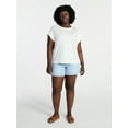 thumbnail image 2 of Terra & Sky Women's Plus Ruffle Short Sleeve Tee, Sizes 0X-5X, 2 of 5
