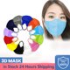 thumbnail image 4 of (Naranja-50 bolsas para adulto) Mascarillas desechables tridimensionales 3D, 4 of 8