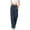 Navy, variant on Posijego Dress Pants for Women Business Work Trousers Elastic Waist Pleated Wide Leg Formal Pants with Pockets