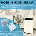 thumbnail image 5 of Whynter NEX Inverter Dual Hose Cooling Portable Air Conditioner with Smart Wi-Fi, Dehumidifier, and Fan, 600 sq ft Efficiency ARC-1230WN, 5 of 10