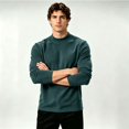 thumbnail image 5 of Fanshiluo Men's Mock Neck Long Sleeve Velvet Fleece Base Layer Shirt, Warm Undershirt,Size S-3XL, 5 of 6