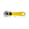 45mm Comfort Grip Rotary Cutter Fabric Self Healing Cutting Mat Set